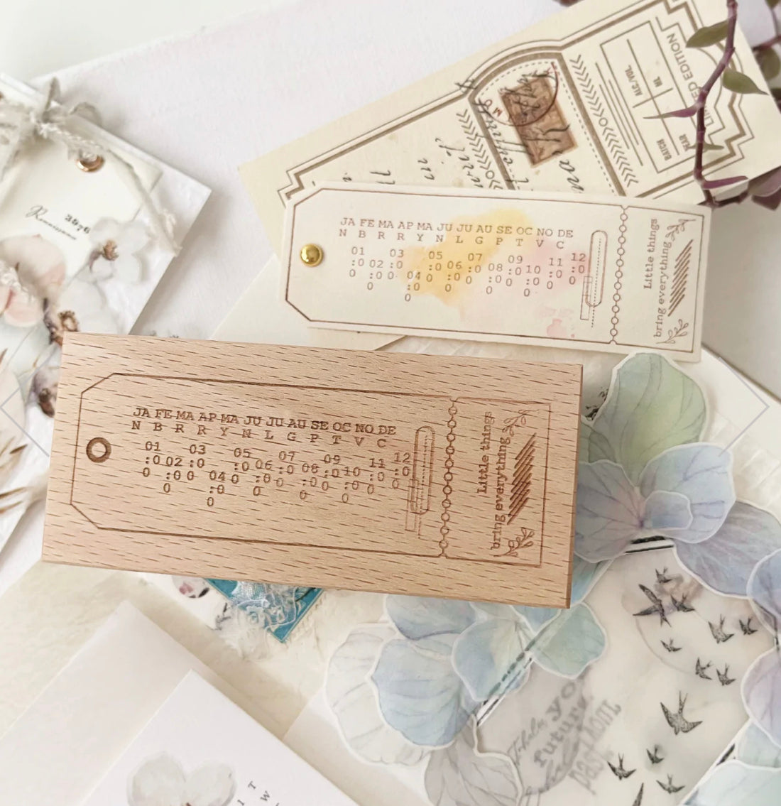 Journal Pages - Swallow Series| Rubber Stamps