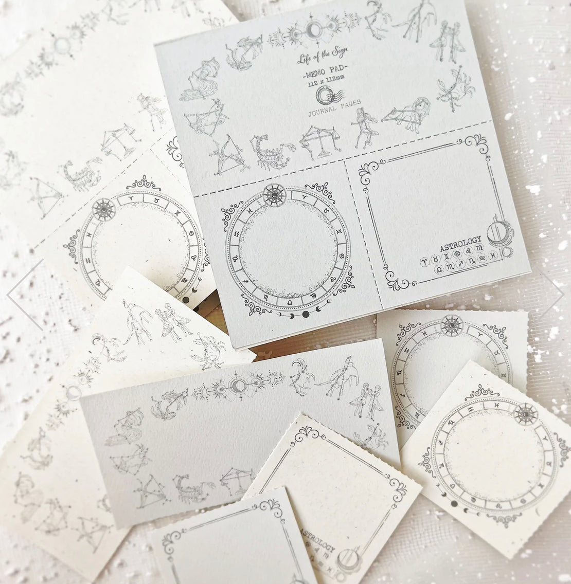 Journal Pages - "Life Of The Sign" | 40pcs Notepad | Ephemera Paper