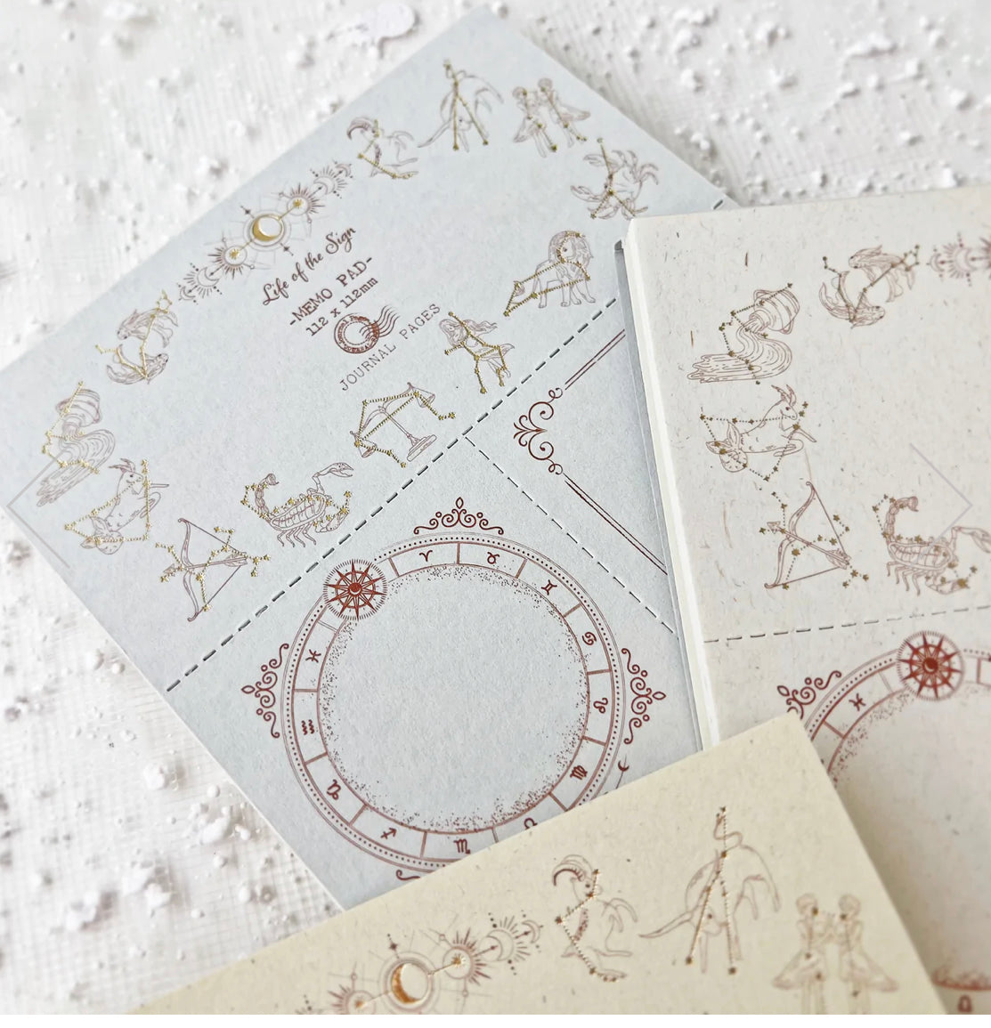 Journal Pages - "Life Of The Sign" | 40pcs Notepad | Ephemera Paper