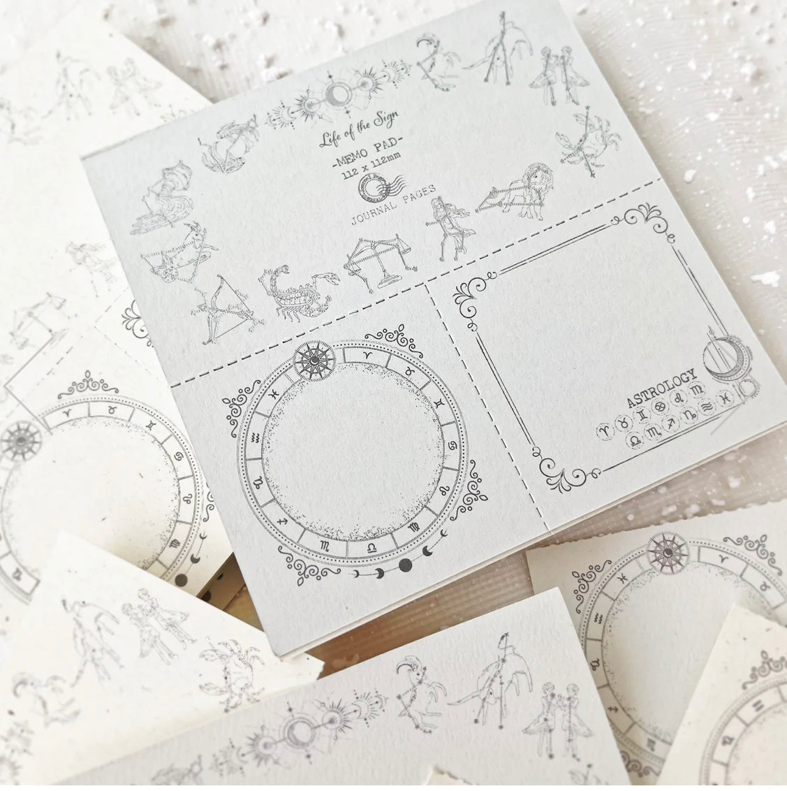 Journal Pages - "Life Of The Sign" | 40pcs Notepad | Ephemera Paper