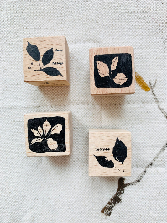 Jeenzaa Zoey Studio - Leaves | Rubber Stamps