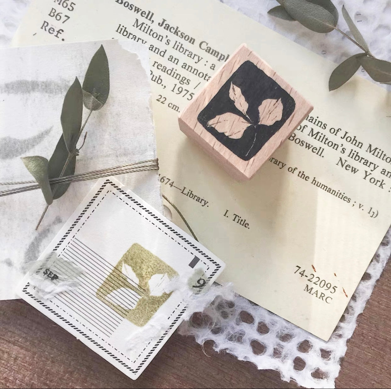 Jeenzaa Zoey Studio - Leaves | Rubber Stamps