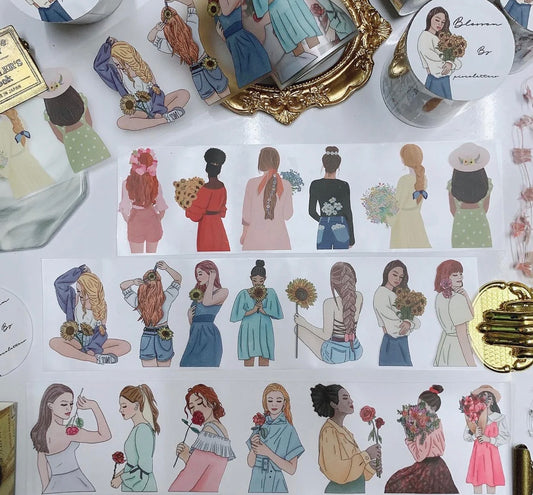 Piscoletters Blossom | 6cm PET Tape | Release Paper