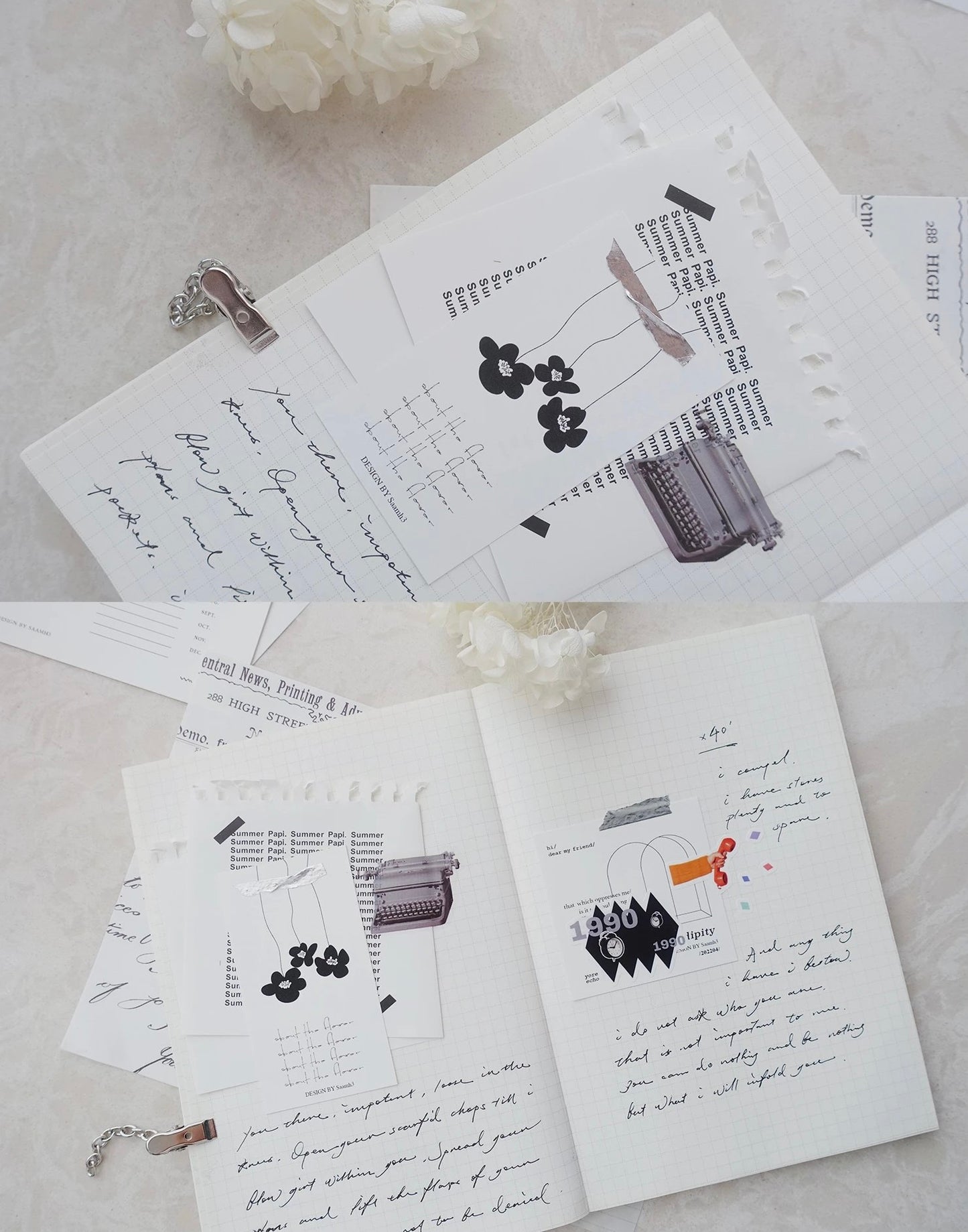 Saamh3 - Vol.7 Small fafa | 32pcs Memo Pad | Ephemera Paper