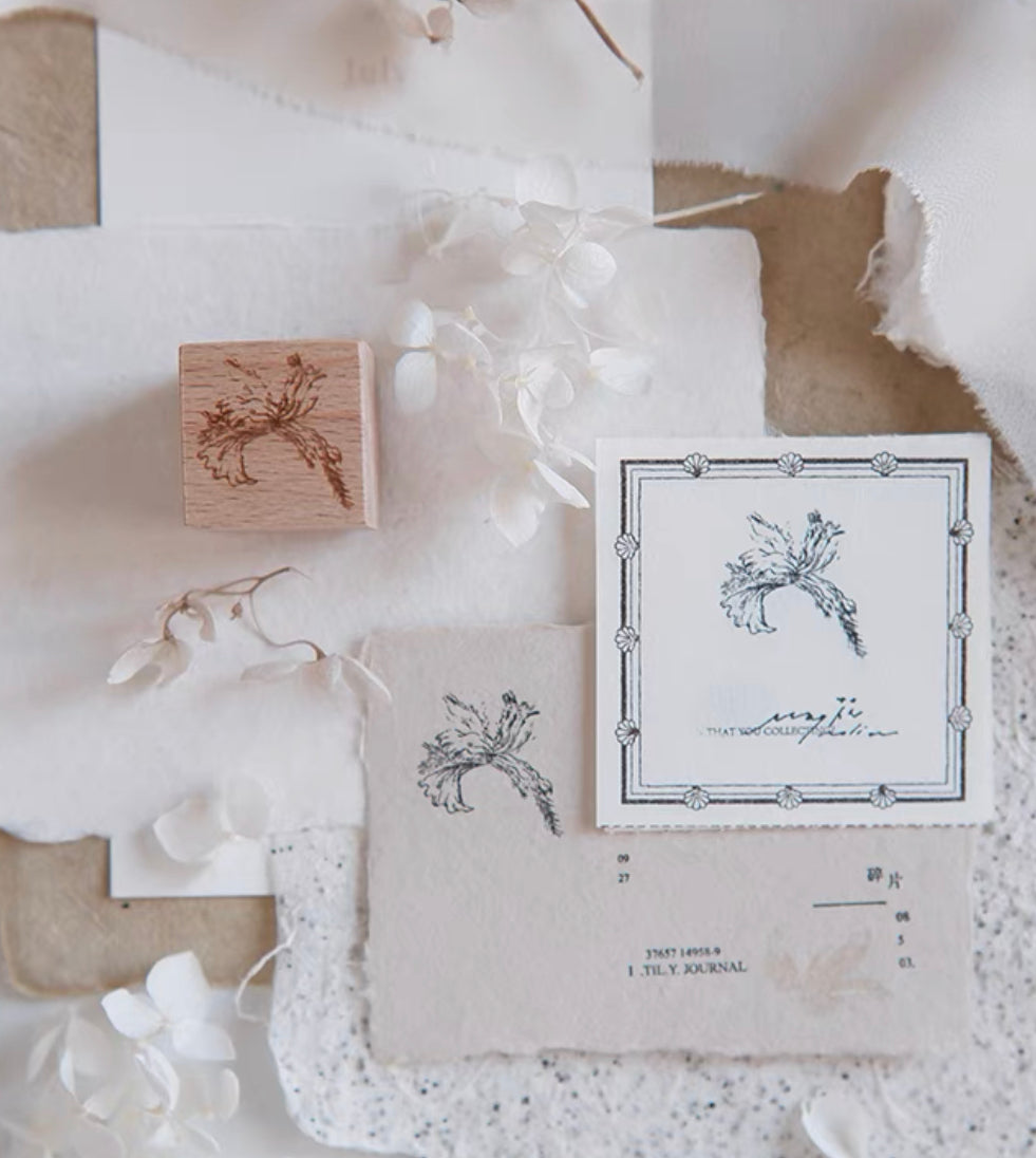 Jeenzaa Zoey Studio - Vol.9《Flower・Falling・Shadow》| Option A | Rubber Stamps