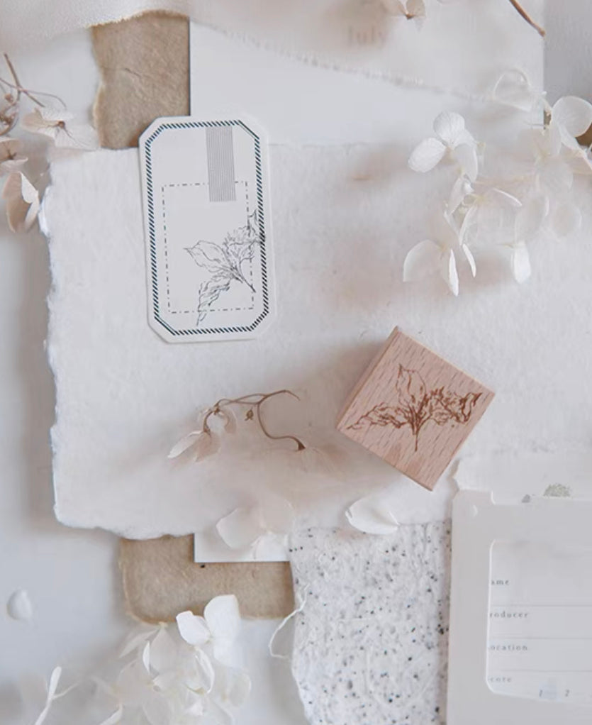 Jeenzaa Zoey Studio - Vol.9《Flower・Falling・Shadow》| Option A | Rubber Stamps