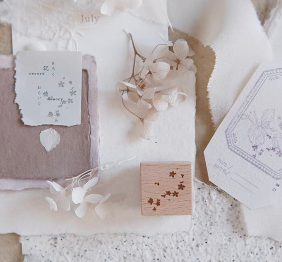 Jeenzaa Zoey Studio - Vol.9《Flower・Falling・Shadow》| Option A | Rubber Stamps
