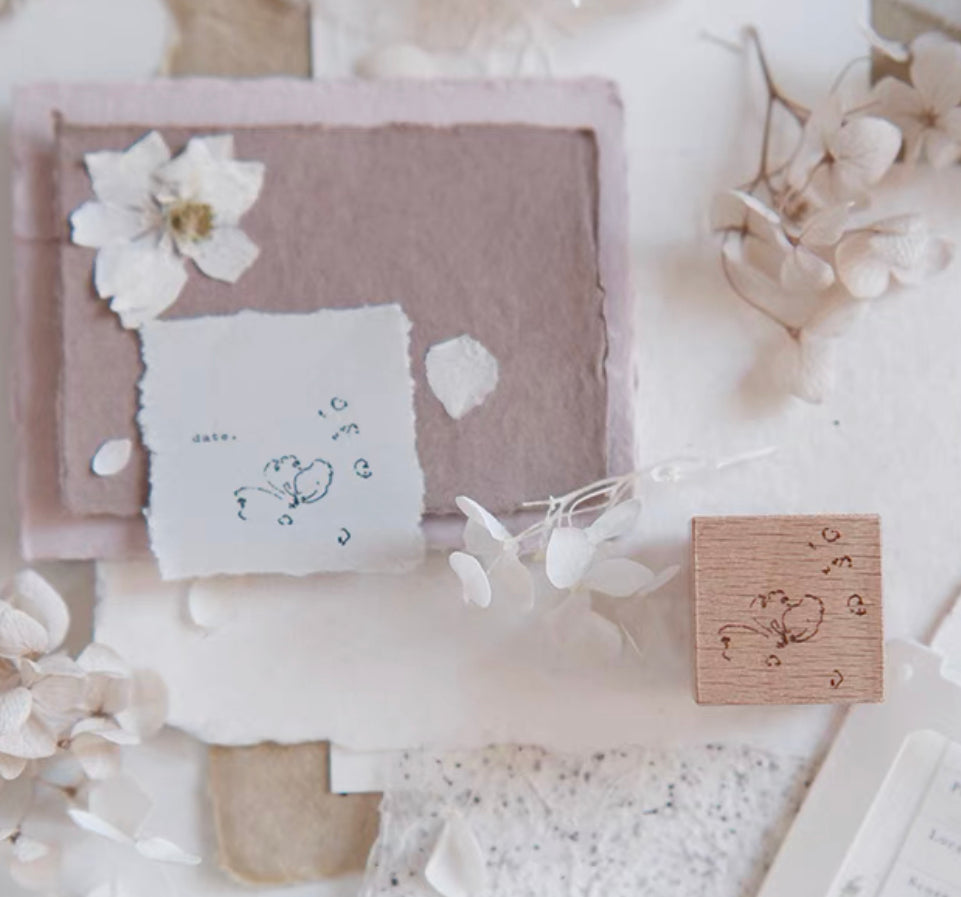 Jeenzaa Zoey Studio - Vol.9《Flower・Falling・Shadow》| Option A | Rubber Stamps