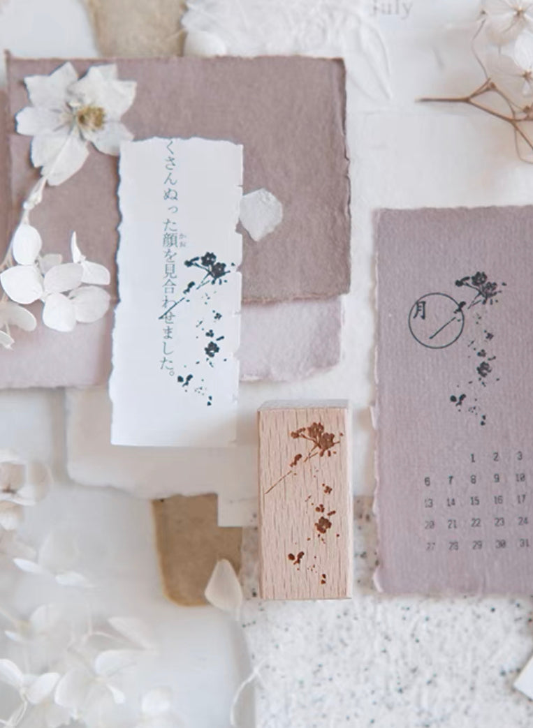Jeenzaa Zoey Studio - Vol.9《Flower・Falling・Shadow》| Option A | Rubber Stamps