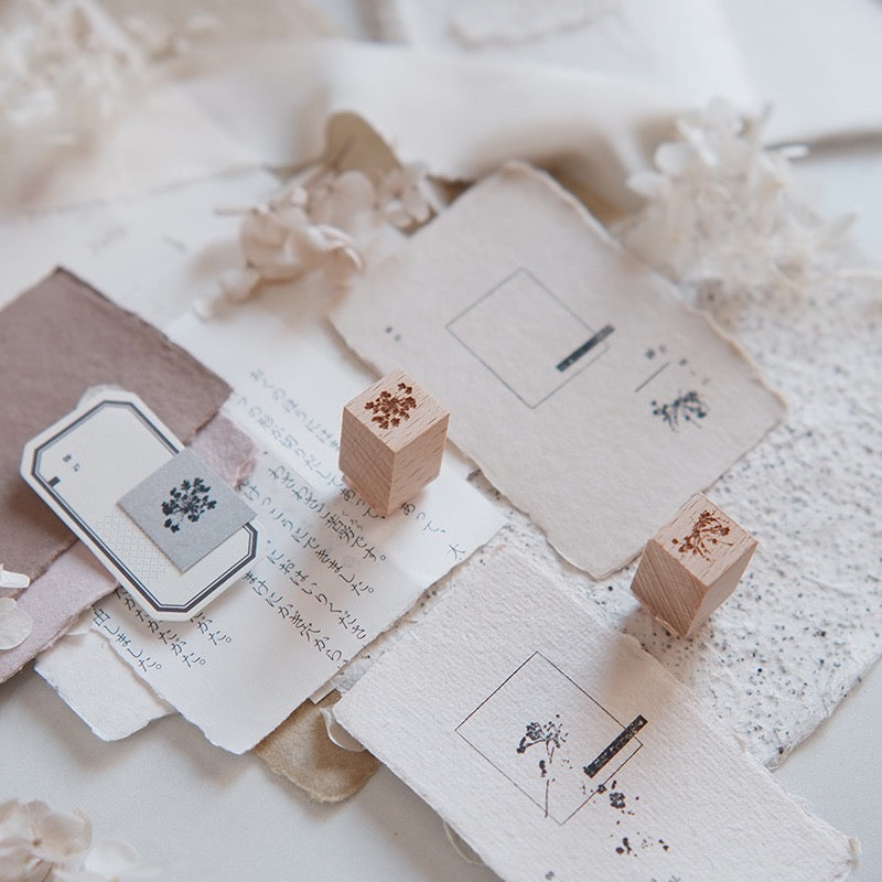 Jeenzaa Zoey Studio - Vol.9《Flower・Falling・Shadow》| Option A | Rubber Stamps