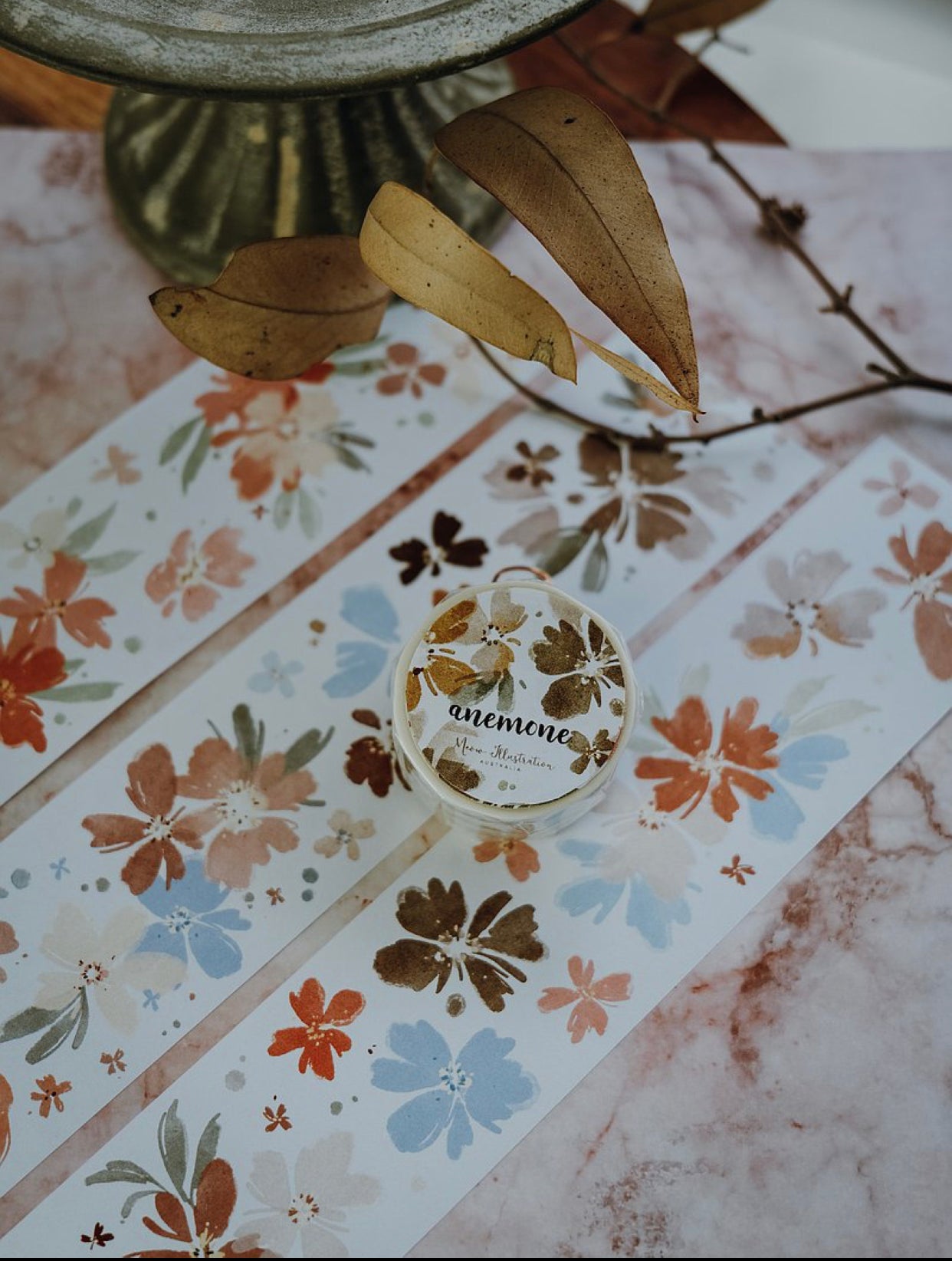 Meow Illustration - Anemone | PET Tape | Release Paper