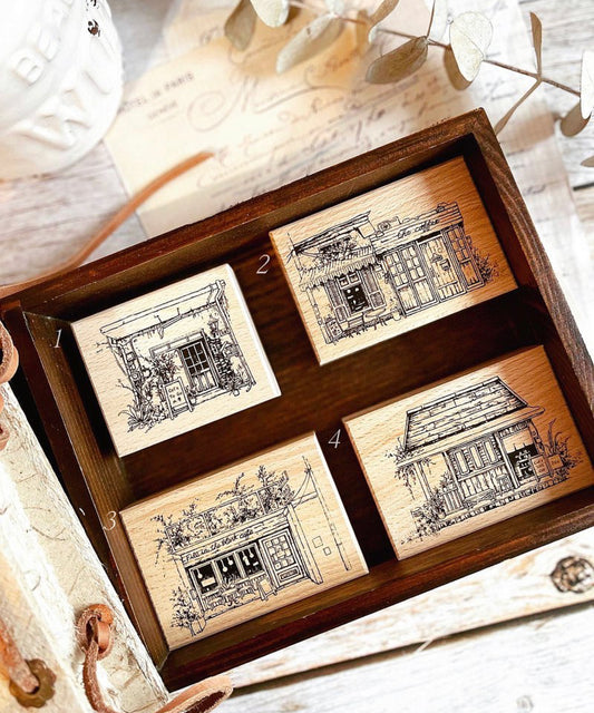 Lady F - Old House Coffee Shop | Rubber Stamp