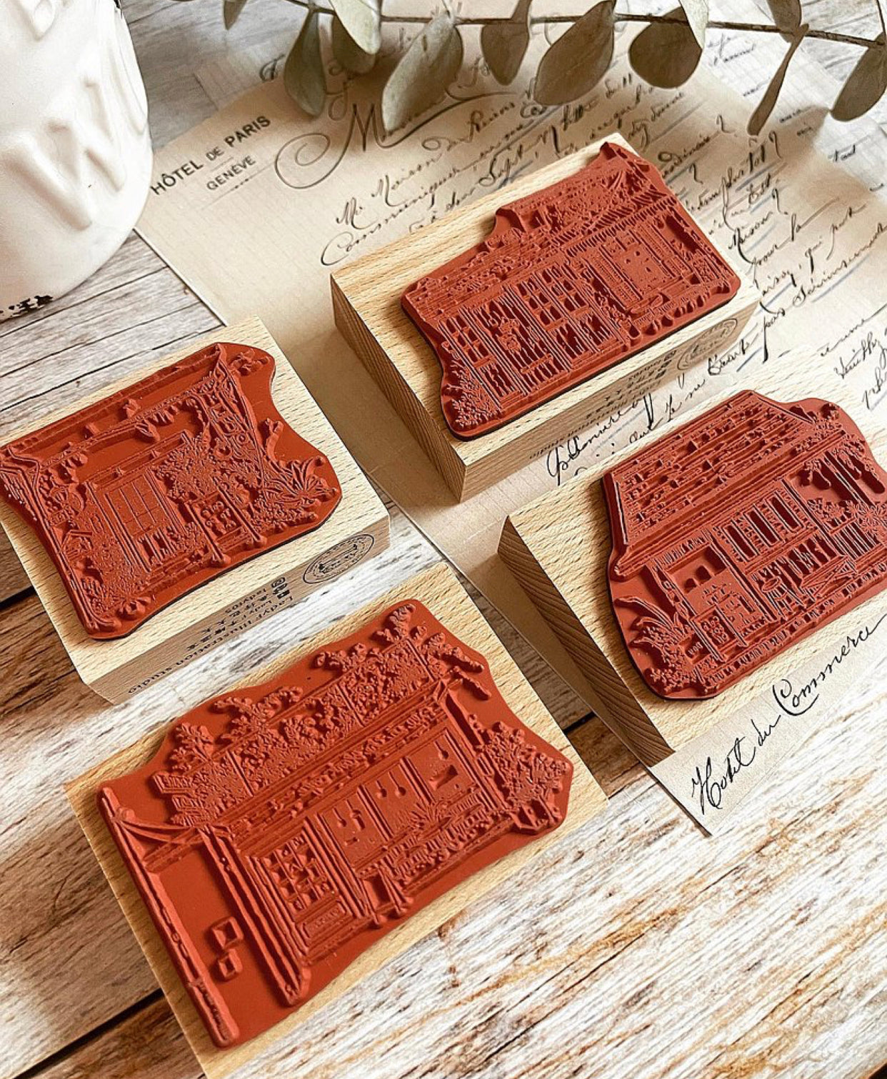 Lady F - Old House Coffee Shop | Rubber Stamp