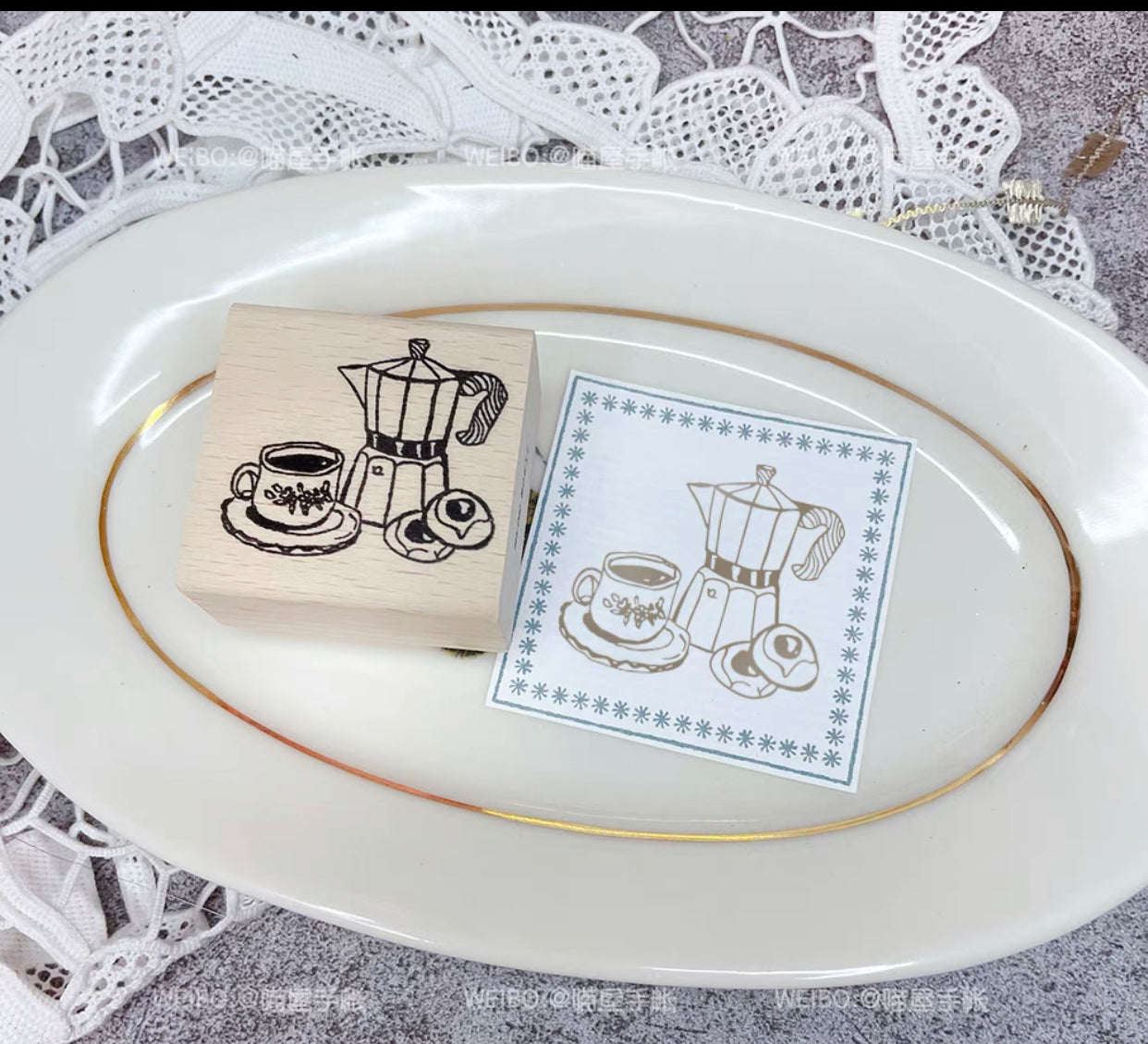 Meow House - Afternoon Tea  | Rubber Stamps