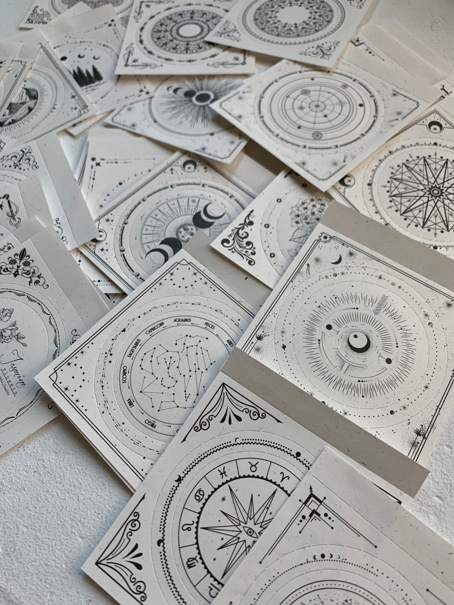 Star & Moon | 40pcs | Die Cut Ephemera Paper