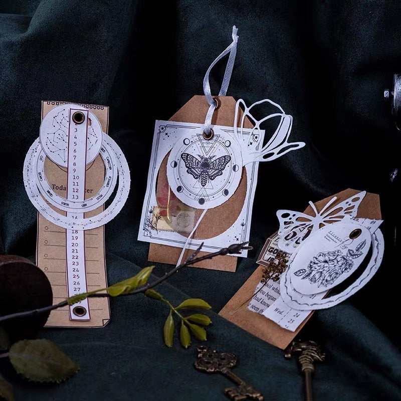 Star & Moon | 40pcs | Die Cut Ephemera Paper