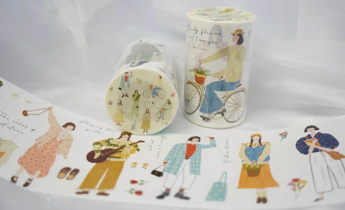 Wongyuanle - In the Autumn | 8cm Washi Tape |  Release Paper