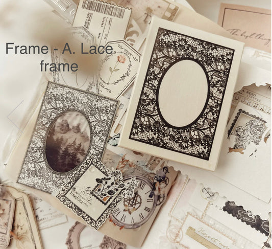 Journal Pages - Secret of the Heart - Lace Frame | Rubber Stamps