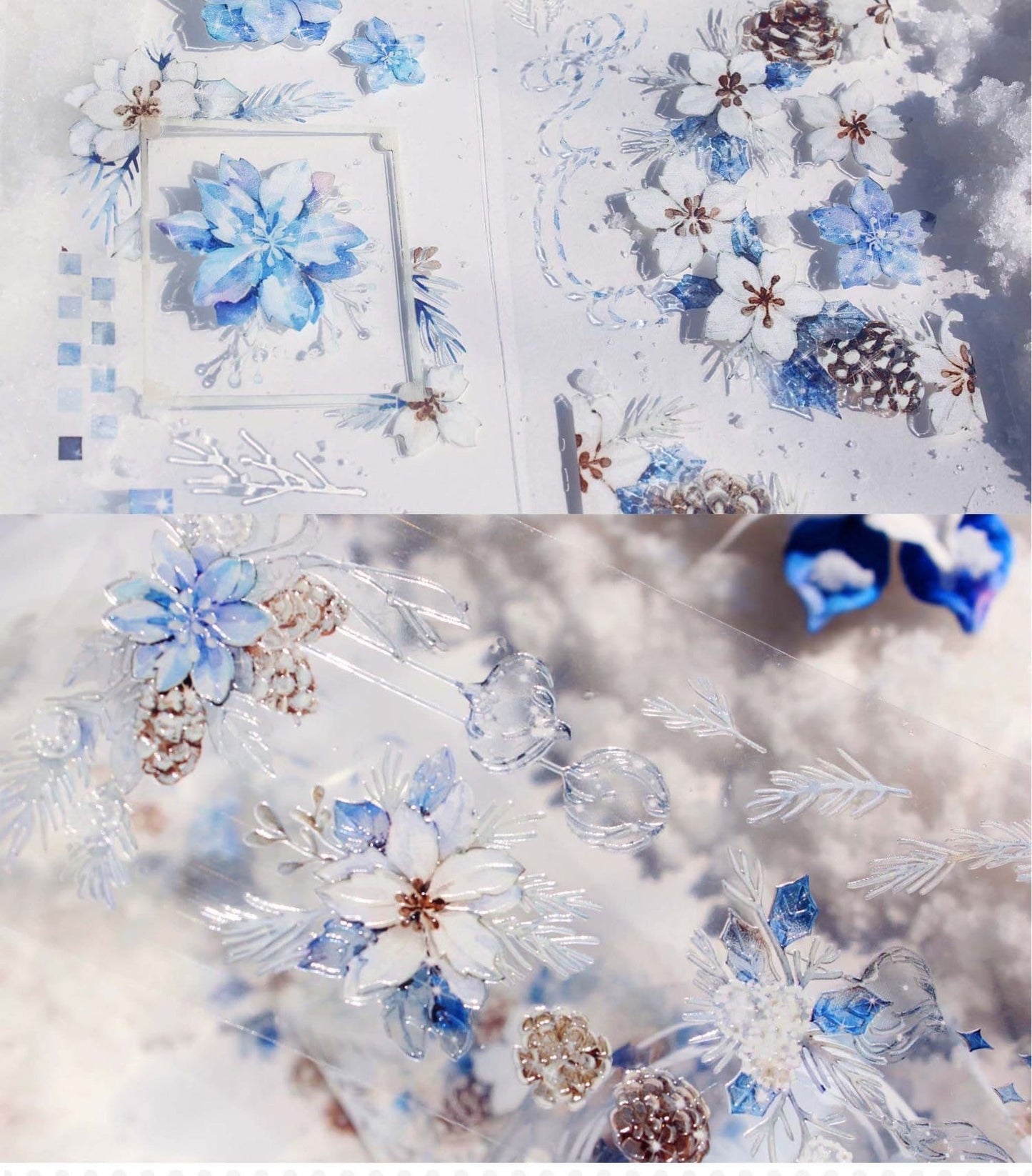 Time Grid - Snow Jingle Bells| Embossed | Release Paper