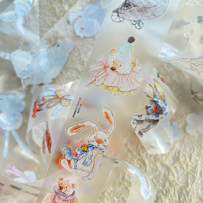 NEW! DingDing - No.46 A Little Whimsy | Kiss-cut | 4cm Matte PET Tape |  Release Paper | 10M