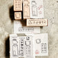 NEW! Catdoo - TEGAMI | 4pcs Rubber Stamp set