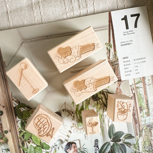 NEW! Sho Littlehappiness - Homebody | Rubber Stamps