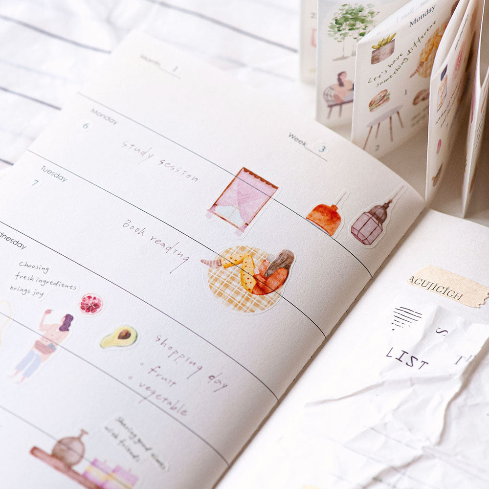 MU_lifestyle - Versers of Life | Page-turn | Kiss-cut | Washi Tape | Release Paper Book