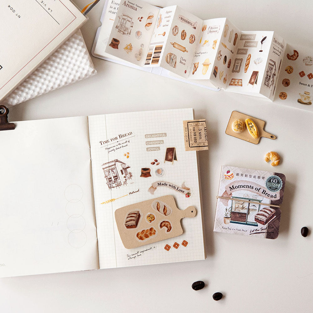 MU_lifestyle - Moments of Bread | Page-turn | Kiss-cut | Washi Tape | Release Paper Book