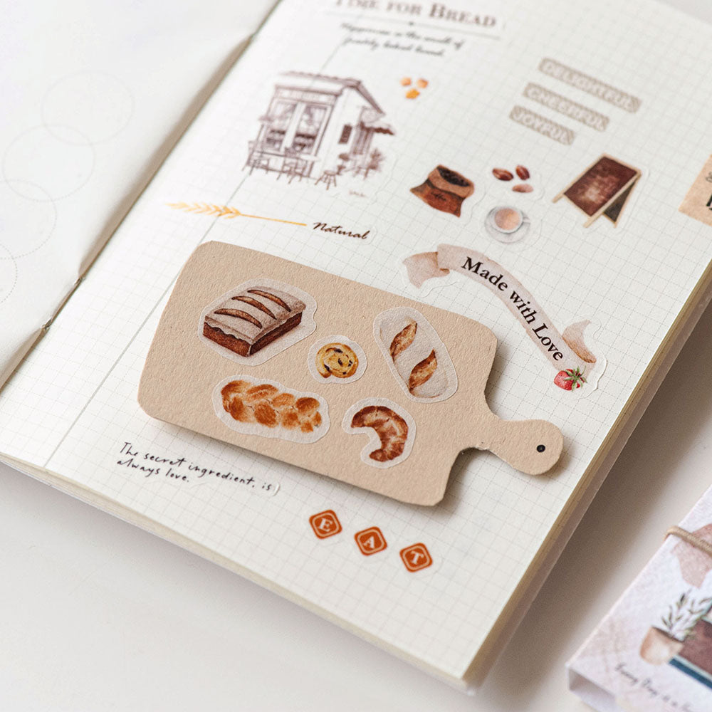 MU_lifestyle - Moments of Bread | Page-turn | Kiss-cut | Washi Tape | Release Paper Book