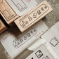 NEW! Catdoo - TEGAMI | 4pcs Rubber Stamp set