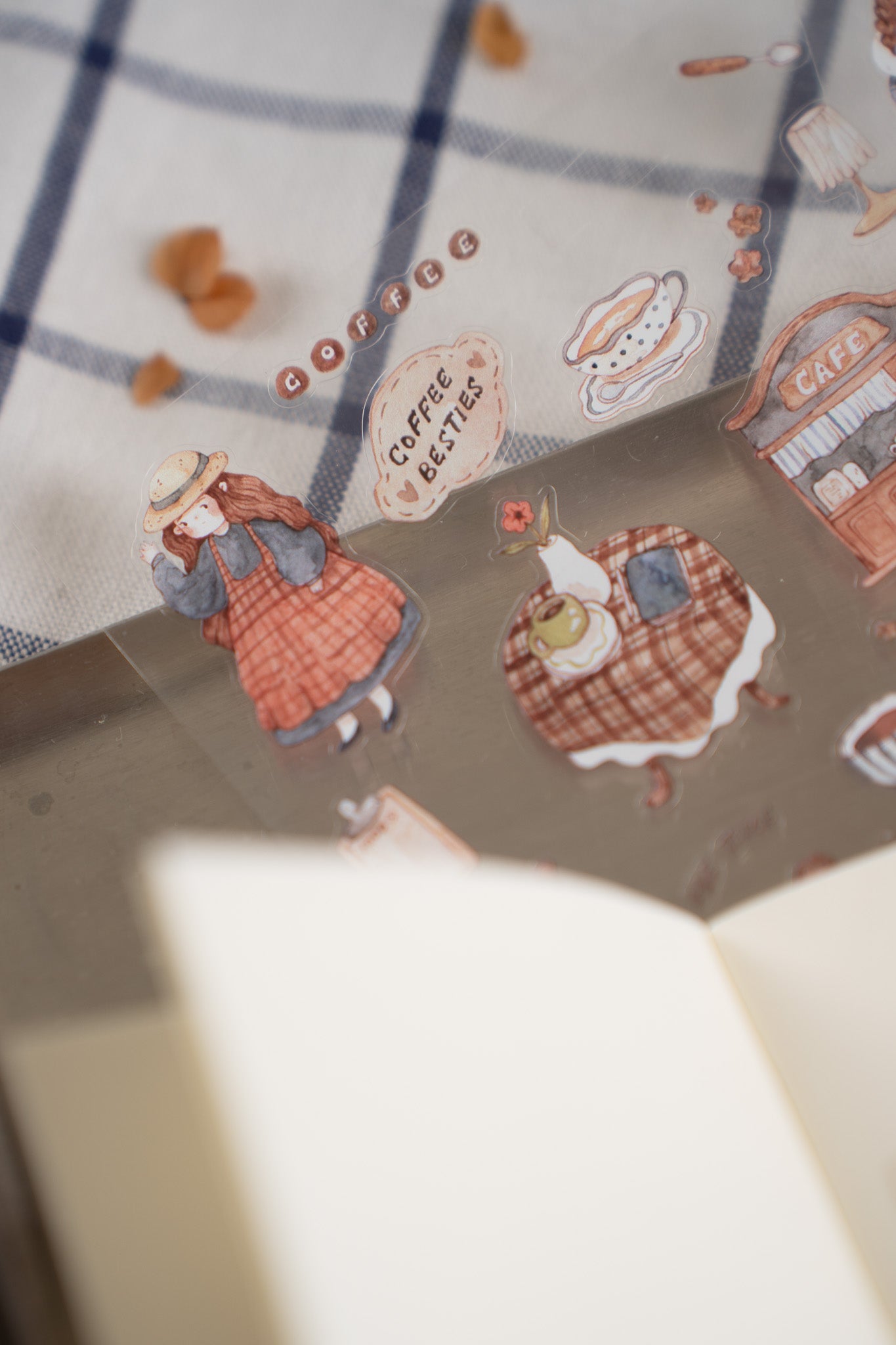 NEW! Sho Little Happiness - Coffee Days | Kiss-cut | 2 Sheets | Different Design | Sticker