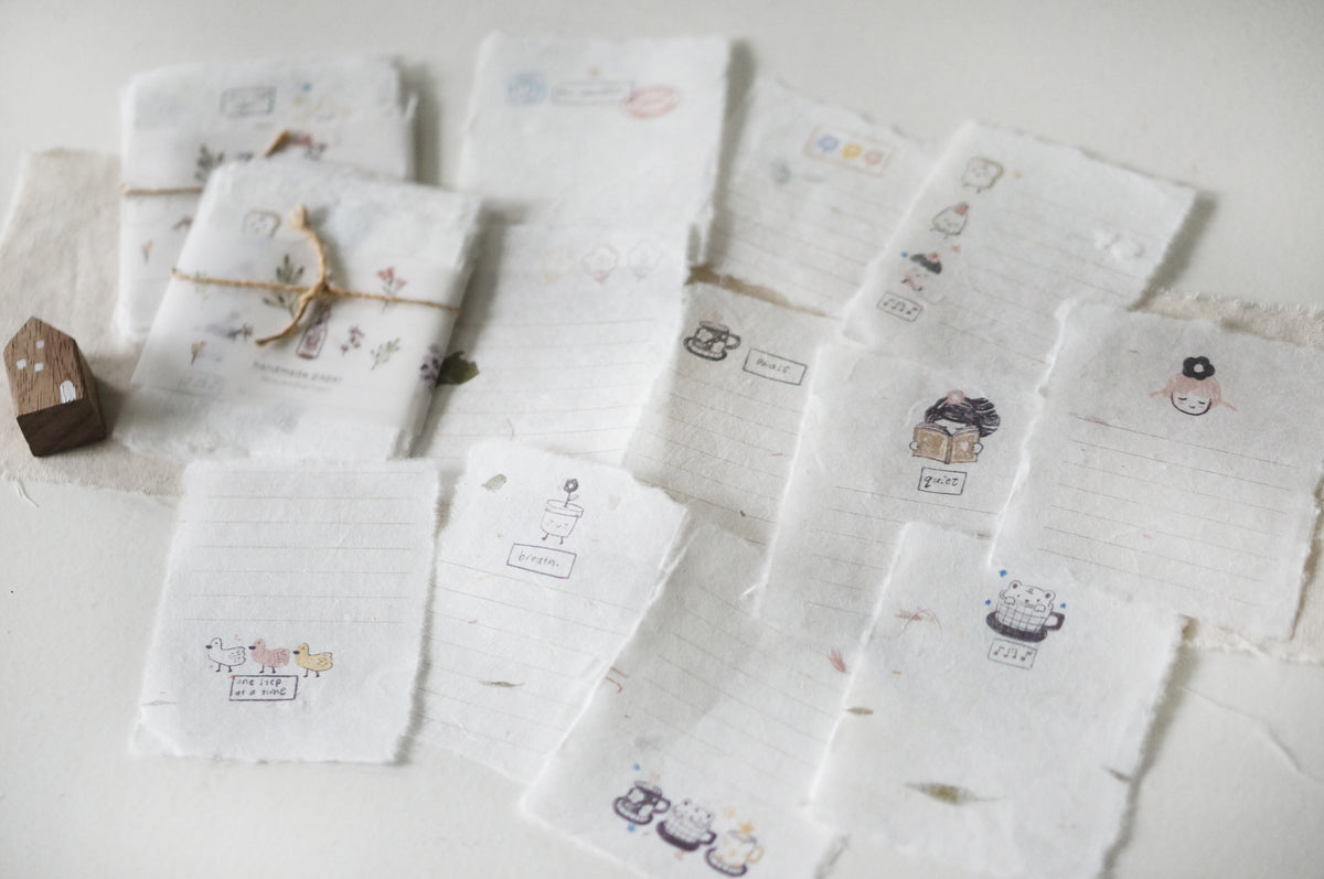 Black Milk Project - This Moment | 12 Sheets Handmade Paper Sheets | Ephemera Paper