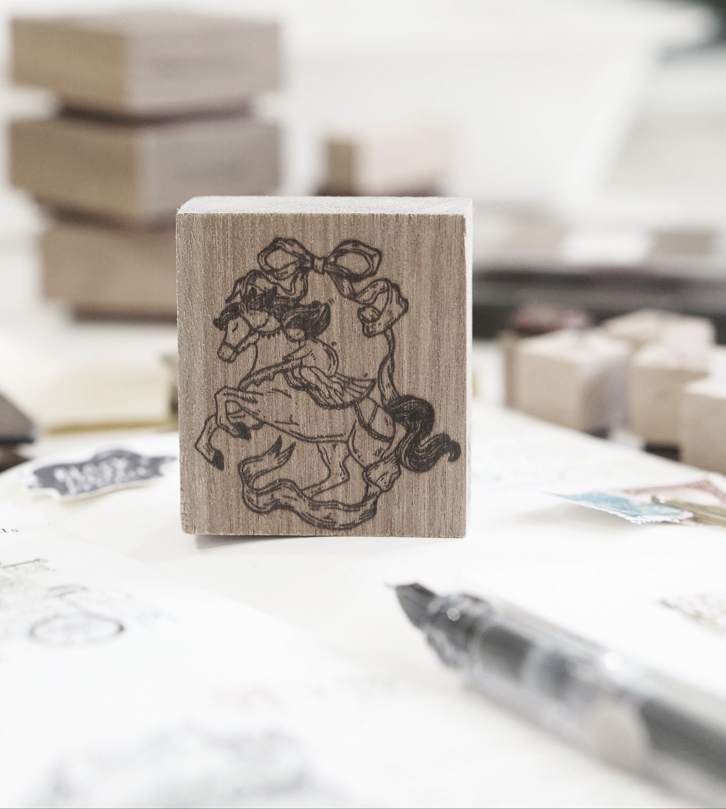 NEW! Black Milk Project - Traveling Stationer | Rubber Stamp