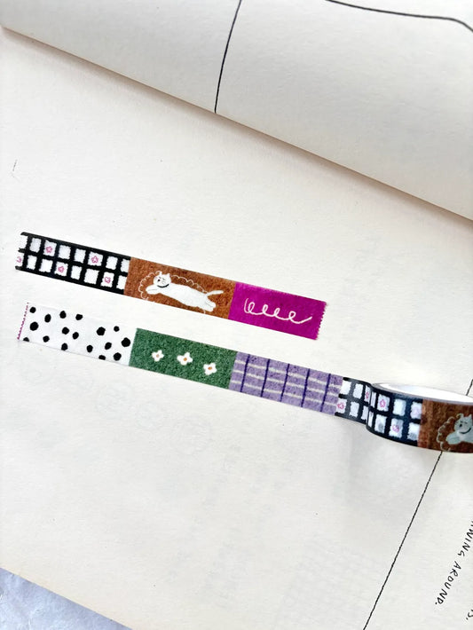 NEW! Pion - Cat on the Rug | 1.5cm Washi Tape | 5M