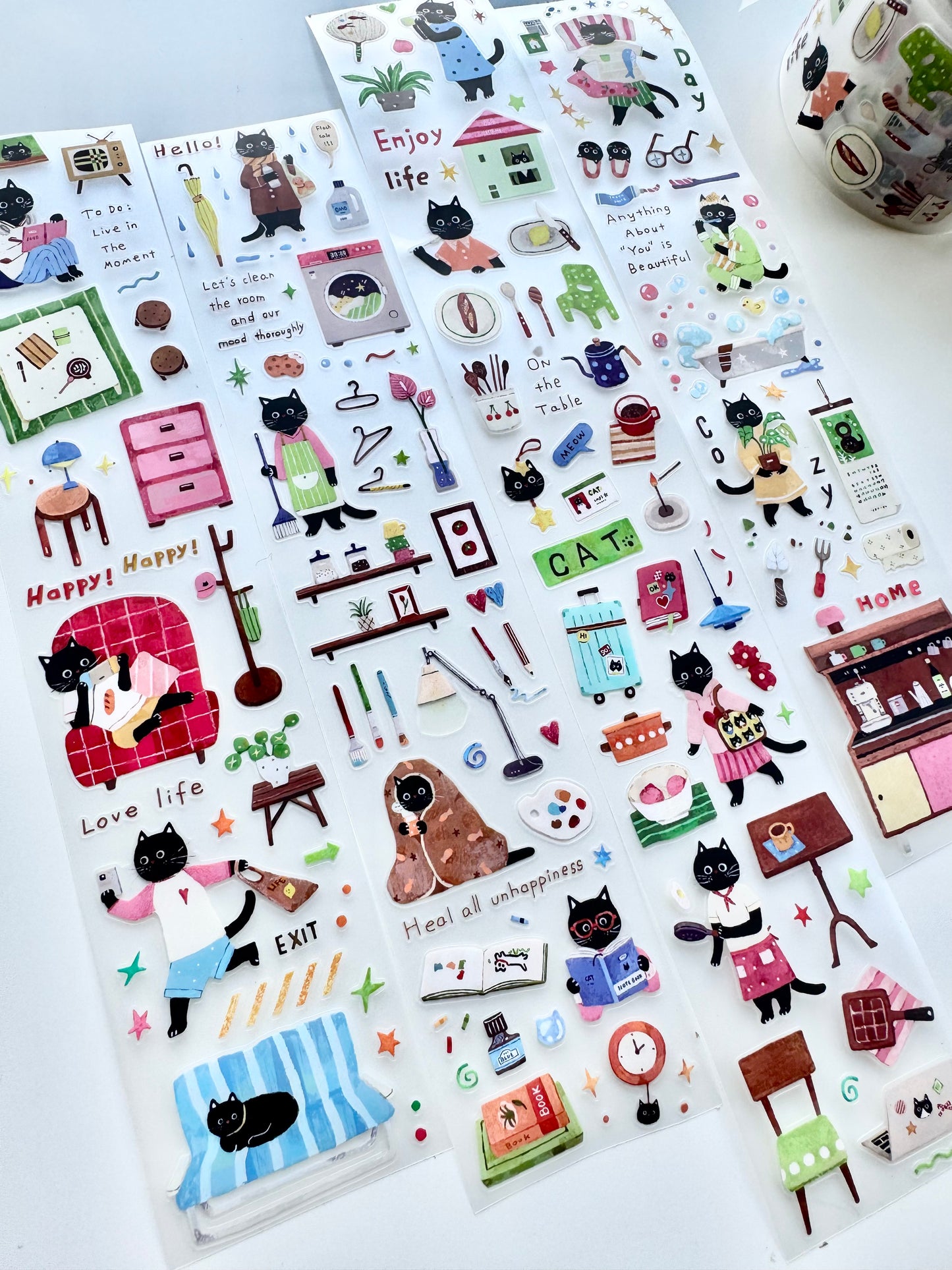 NEW! Spring Forth - Daily Kitty | Kiss-cut | 5cm PET Tape | Release Paper | 6M