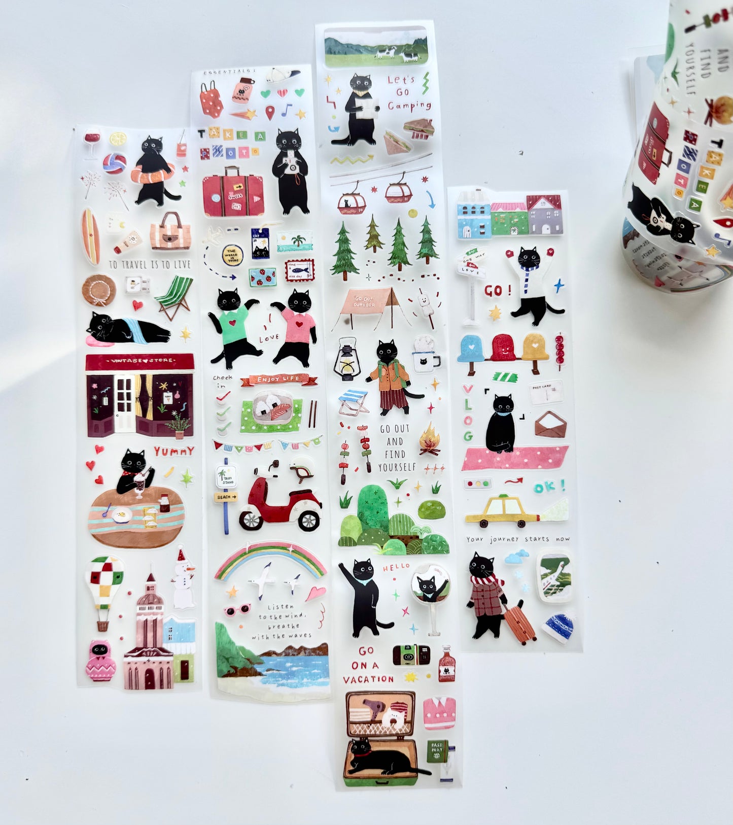 NEW! Spring Forth X Cookie - Travel Kitty | Kiss-cut | 5cm PET Tape | Release Paper | 6M