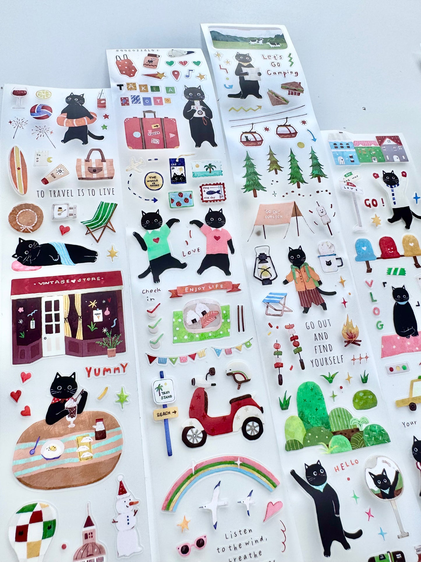 NEW! Spring Forth X Cookie - Travel Kitty | Kiss-cut | 5cm PET Tape | Release Paper | 6M