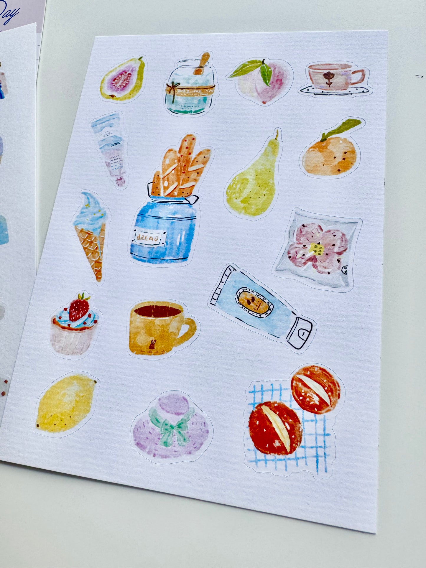 NEW! Lynn Illustration - Wonderful Day | Washi Paper Sticker | 2 Sheets Sticker