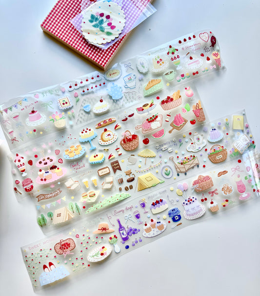 NEW! CCXX Studio - Strawberry Cake | Kiss-cut | 6cm Tape | Release Paper | 5M