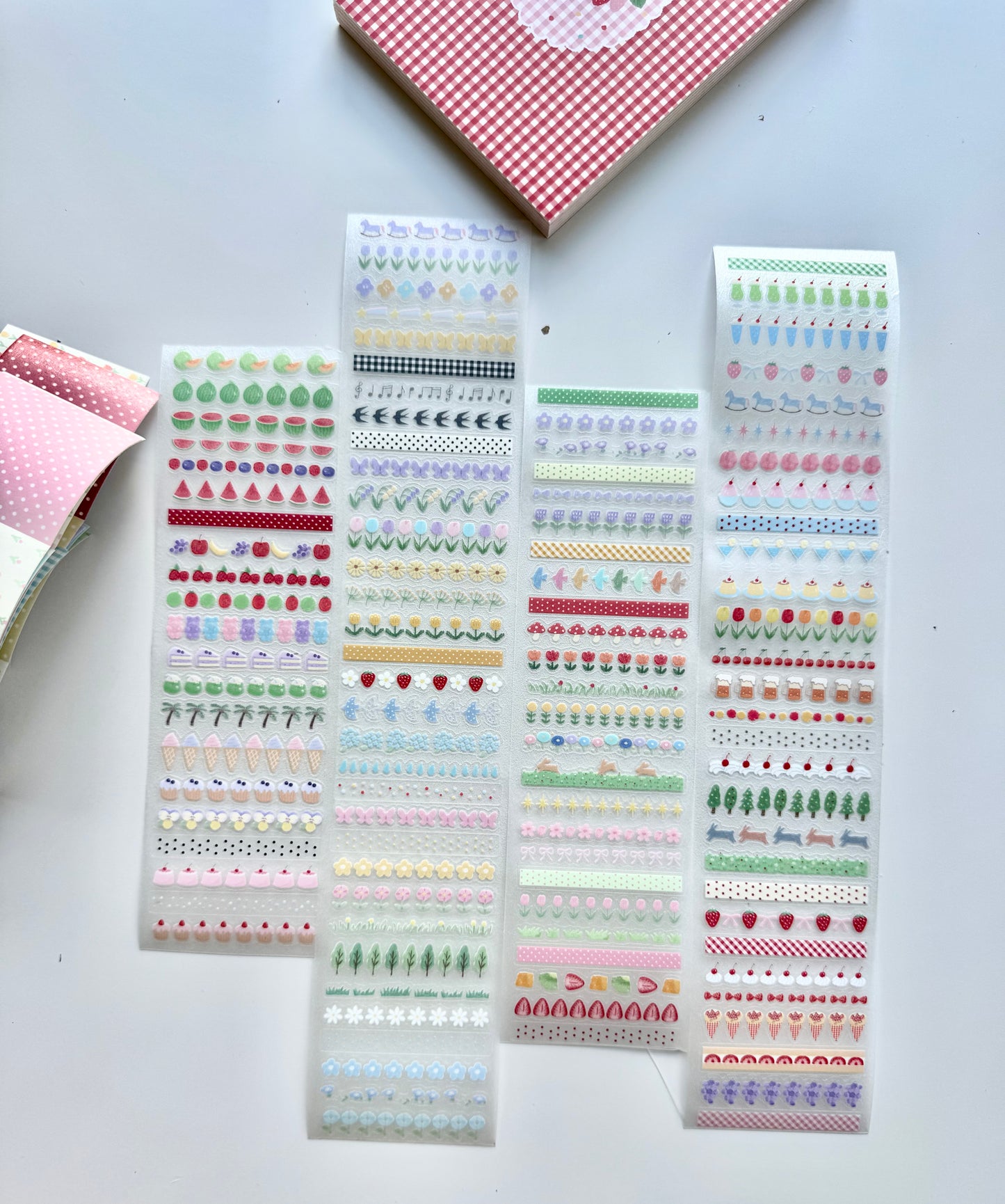 NEW! CCXX Studio - Strip Stickers | Kiss-cut | 6cm Glitter PET Tape | Release Paper | 5M