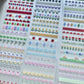 NEW! CCXX Studio - Strip Stickers | Kiss-cut | 6cm Glitter PET Tape | Release Paper | 5M