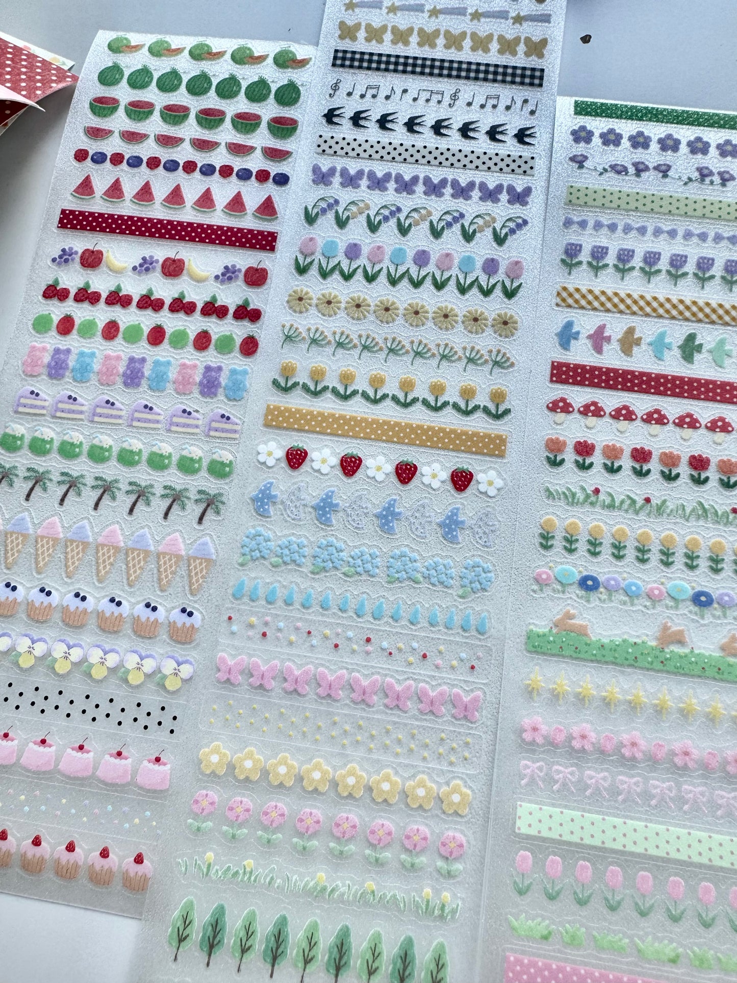 NEW! CCXX Studio - Strip Stickers | Kiss-cut | 6cm Glitter PET Tape | Release Paper | 5M