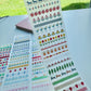 NEW! CCXX Studio - Strip Stickers | Kiss-cut | 6cm Glitter PET Tape | Release Paper | 5M
