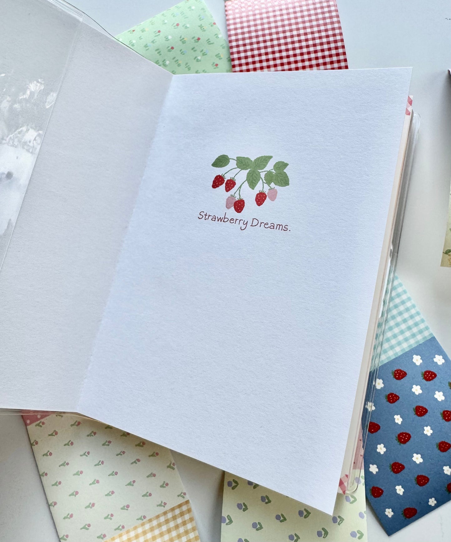 NEW! CCXX Studio - Strawberry | Colored Inner Pages | 128p Bound Notebook | EVA Cover | Journaling Accessory