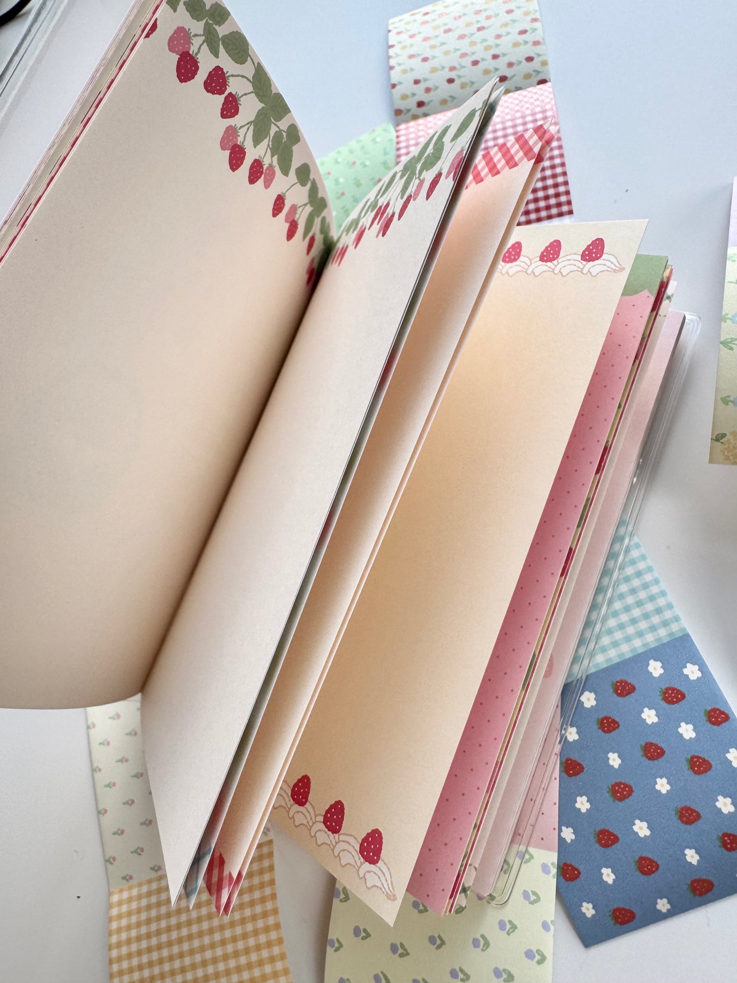 NEW! CCXX Studio - Strawberry | Colored Inner Pages | 128p Bound Notebook | EVA Cover | Journaling Accessory