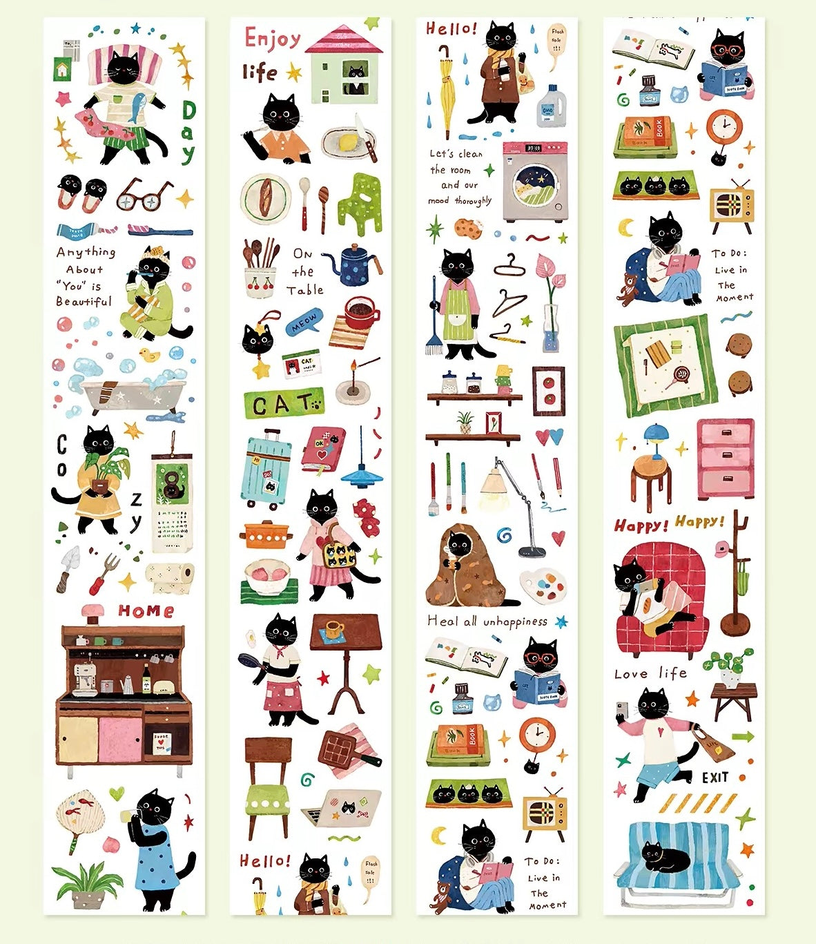 NEW! Spring Forth - Daily Kitty | Kiss-cut | 5cm PET Tape | Release Paper | 6M