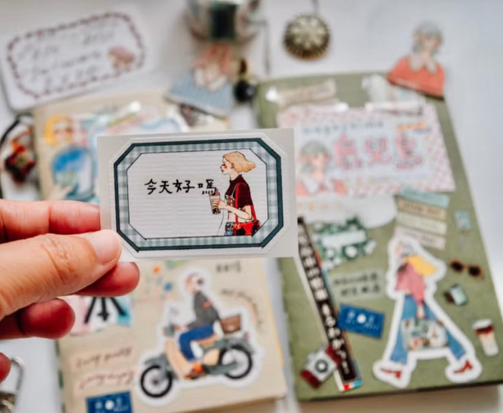 NEW! La Dolce Vita - Flower Frame | 8pcs Label Sticker Set