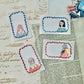 NEW! La Dolce Vita - Flower Frame | 8pcs Label Sticker Set
