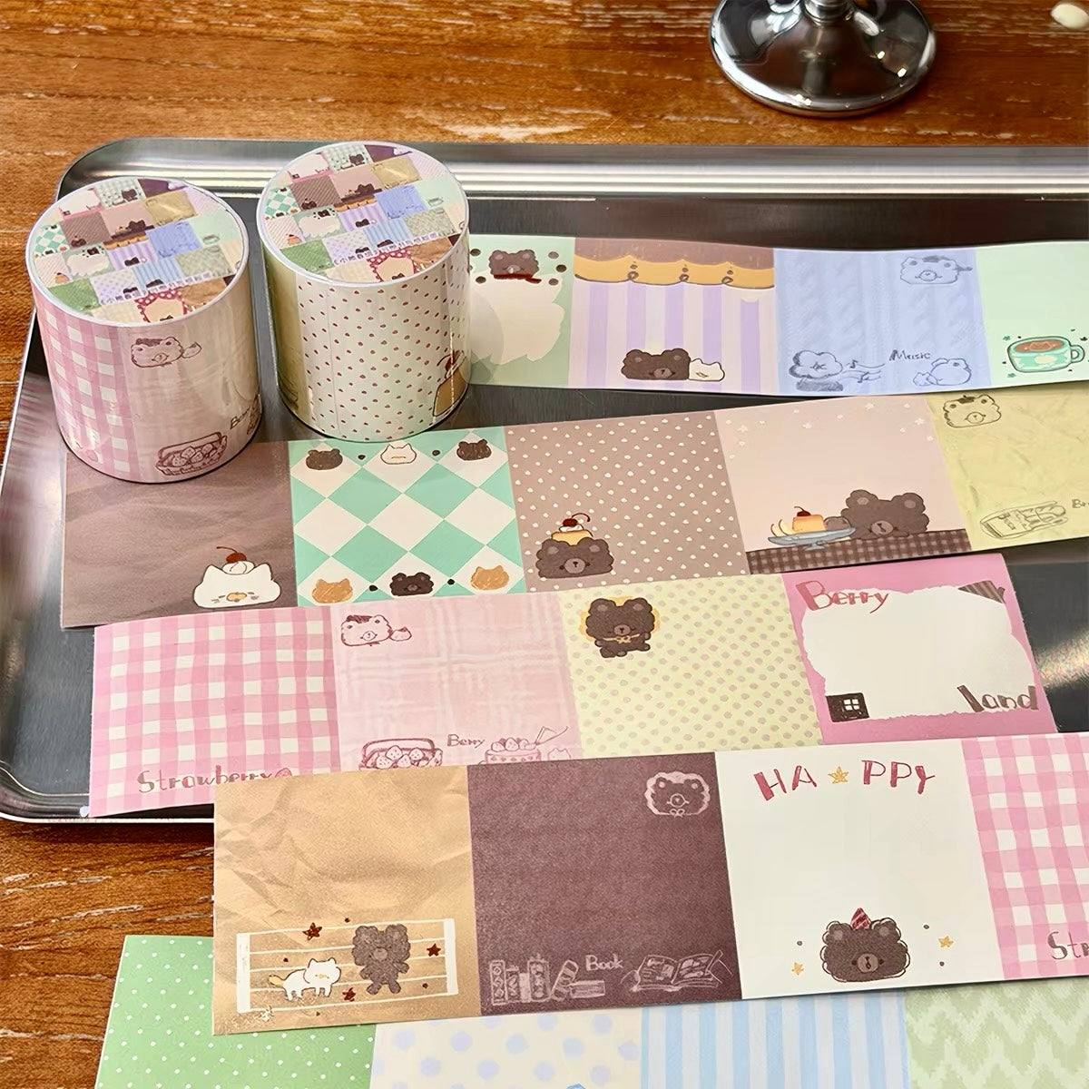 NEW! CCXX Studio - Spring Letter from Bear | Tear-Off | 5cm Paper Tape | Release Paper | 5M
