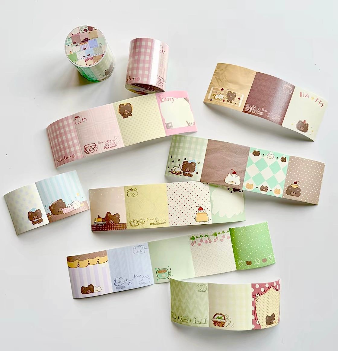 NEW! CCXX Studio - Spring Letter from Bear | Tear-Off | 5cm Paper Tape | Release Paper | 5M